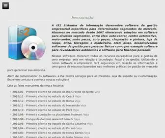 IS2.com.br(IS2 Sistemas de Informação) Screenshot