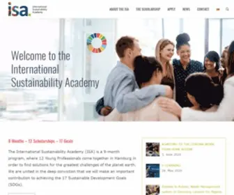 Isa-Germany.com(International Sustainability Academy) Screenshot