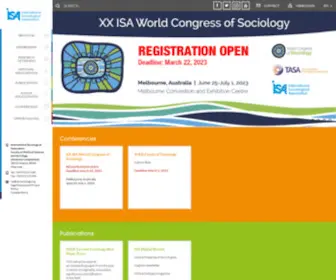 Isa-Sociology.org(International Sociological Association) Screenshot