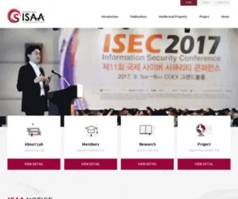 Isaa.re.kr(ISAA Lab) Screenshot