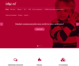 Isaac-NF.nl(International Society for Augmentative and Alternative Communication) Screenshot