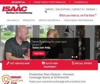 Isaacheating.com(When it comes to heating & cooling your home Isaac Heating and Air Conditioning) Screenshot