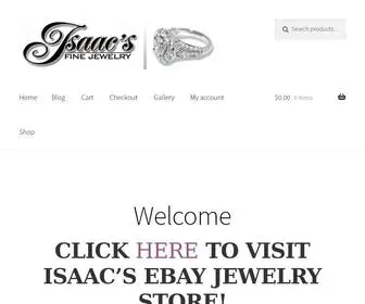 IsaacJewelry.com(We pride ourselves in offering the finest) Screenshot