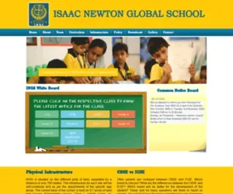 Isaacnewtonglobalschool.com(Explore Endeavour Empower) Screenshot