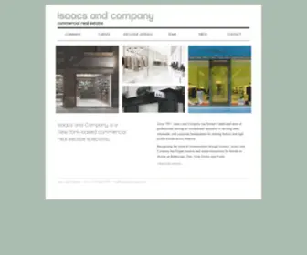 Isaacsandcompany.com(New York commercial real estate) Screenshot