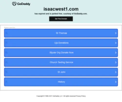 Isaacwest1.com(Isaacwest) Screenshot