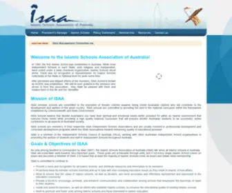 Isaahome.org.au(Islamic Schools Association of Australia) Screenshot