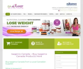 Isaaxcess.ca(Isagenix Canada) Screenshot