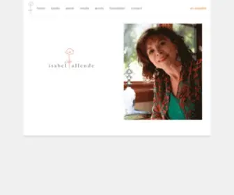 Isabelallende.com(Isabel Allende) Screenshot
