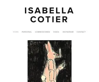 Isabellacotier.com(Isabella Cotier) Screenshot