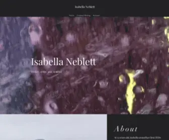 Isabellaneblett.com(Isabella Neblett) Screenshot