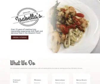 Isabellascatering.com(Website) Screenshot