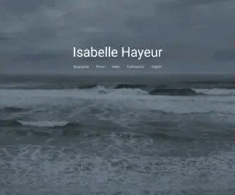 Isabelle-Hayeur.com(ISABELLE HAYEUR) Screenshot