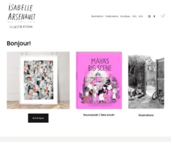 Isabellearsenault.com(Isabelle Arsenault) Screenshot