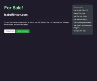 Isabelrincon.com(Forsale Lander) Screenshot