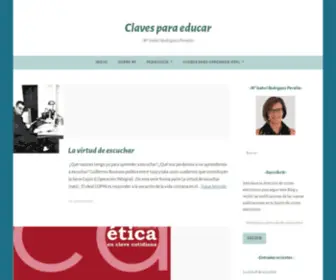 Isabelrodriguezclavesparaeducar.com(Claves para educar) Screenshot