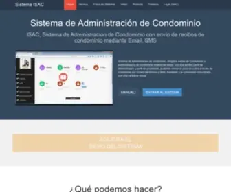 Isac.com.ve(Sistema administrativo para condominios económico) Screenshot