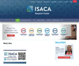 Isacabangalore.org(ISACA Bangalore Chapter official) Screenshot