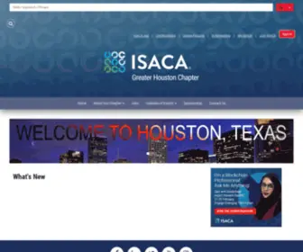 Isacahouston.org(Serving IT Governance Professionals) Screenshot