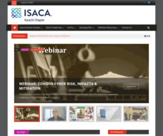 Isacakarachi.org(Celebrating 50 years of ISACA) Screenshot