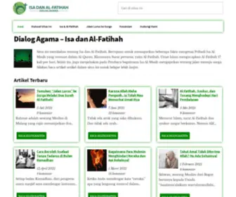 Isadanalfatihah.com(Isa Adalah Jawaban Dalam Doa Al) Screenshot