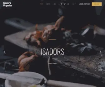 Isadors.com(Isador's Organics) Screenshot