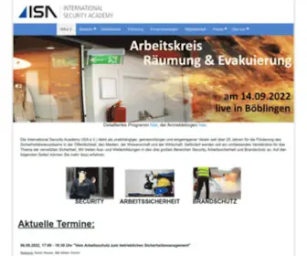 Isaev.de(INTERNATIONAL SECURITY ACADEMY) Screenshot
