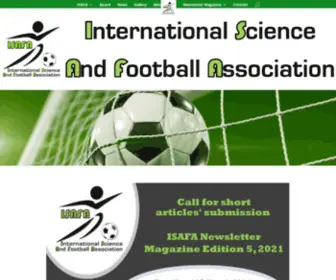 Isafa.info(International Science and Football Association (ISAFA)) Screenshot