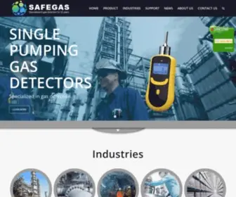Isafegas.com(Leader of gas analyzers) Screenshot