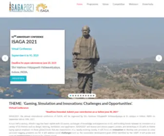 Isaga2021.com(ISAGA 2021) Screenshot