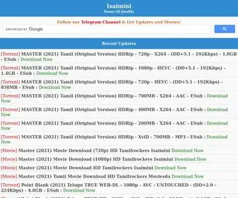 Isaiminiweb.online(Isaimini) Screenshot