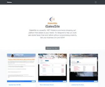 Isalessite.com(SalesSite is a powerful .NET Hosted e) Screenshot