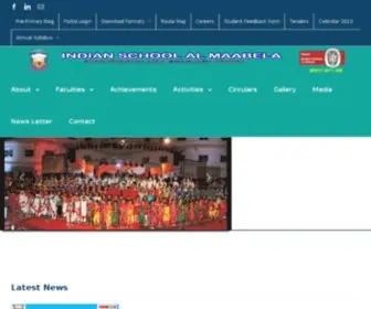 Isamoman.com(Indian School Al Maabela (ISAM)) Screenshot