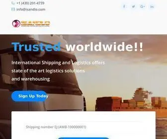Isandlo.com(International Shipping and Logistics) Screenshot