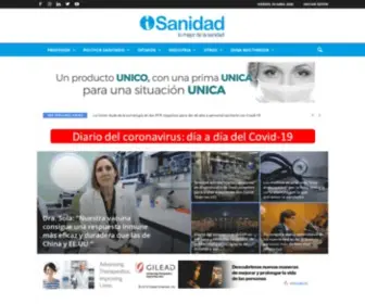 Isanidad.com(Portal de información de sanidad para médicos y profesionales) Screenshot