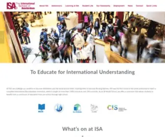 Isa.nl(Educating for International Understanding) Screenshot