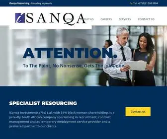 Isanqa.co.za(ISanqa Resourcing) Screenshot