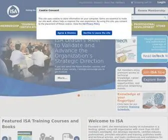 Isa.org(International Society of Automation) Screenshot
