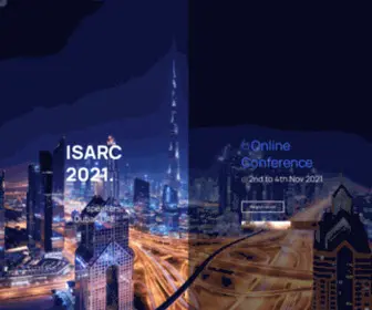 Isarc2021.org(ISARC 2021) Screenshot