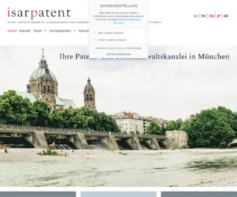 Isarpatent.com(Patentanwälte) Screenshot