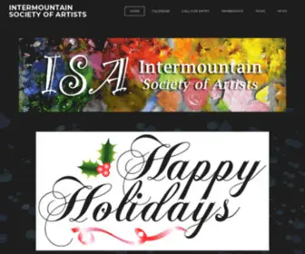 Isartists.org(INTERMOUNTAIN SOCIETY OF ARTISTS) Screenshot