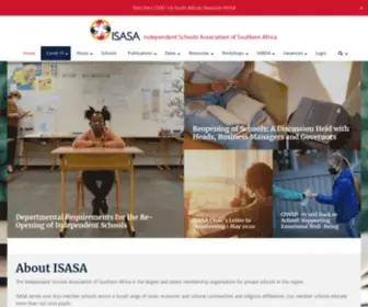 Isasa.org(Independent Schools Association of Southern Africa) Screenshot
