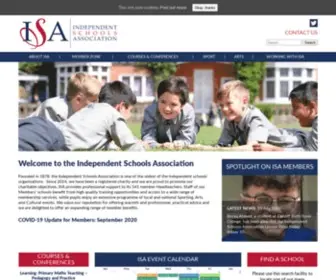 Isaschools.org.uk(Independent Schools Association UK) Screenshot