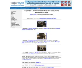 Isayeret.com(The Israeli Special Forces Database) Screenshot