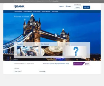 Isbank.co.uk(Türkiye İş Bankası A.Ş) Screenshot
