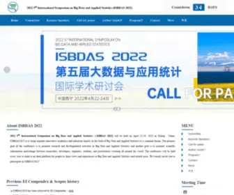 Isbdas.org(2022 5th International Symposium on Big Data and Applied Statistics (ISBDAS 2022)) Screenshot