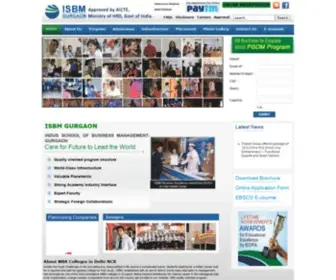 IsbmGurgaon.com(MBA Institute in Delhi NCR) Screenshot