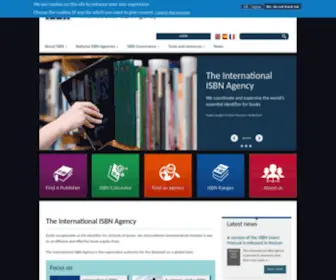 ISBN-International.org(The International ISBN Agency) Screenshot