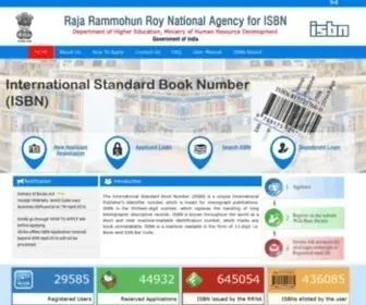 ISBN.gov.in(Raja Rammohun Roy National Agency for ISBN) Screenshot