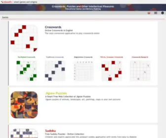 Isbooth.com(Crosswords, Puzzles, Sudoku) Screenshot